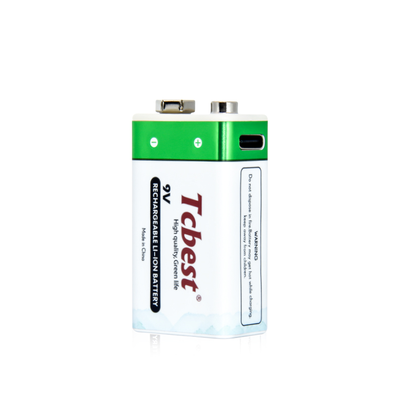 Lithium Type-C 9V 220mAh Rechargeable Battery